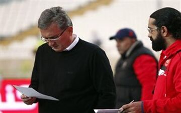  بازدید برانکو از زمین و امکانات محل تمرین پرسپولیس 
