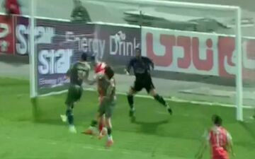 گل اول پرسپولیس به شمس آذر توسط دورسون + ویدئو