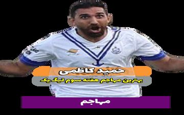  حمید کاظمی؛ بهترین مهاجم  هفته سوم لیگ یک/فیلم