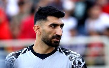 بیرانوند مرد اول تمرین پرسپولیس (عکس)