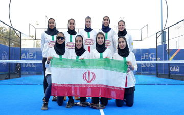 صعود تیم ملی پدل بانوان ایران به فینال قهرمانی آسیا