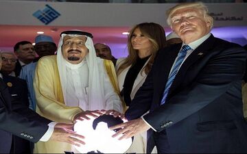 وقتی ترامپ و ملک سلمان به شخصیت‎های فیلم هری پاتر و ارباب حلقه‎ها مبدل می‎شوند