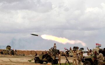 عملیات حشد شعبی عراق علیه داعش در صحرای الانبار
