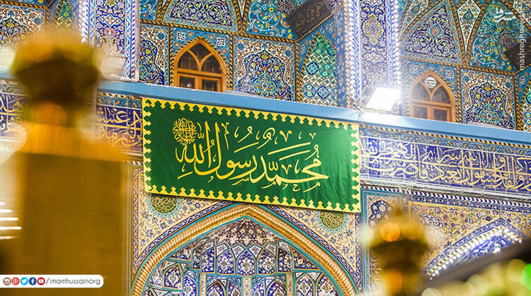  آذین بندی حرم امام حسین(ع) برای سالروز میلاد پیامبر(ص)/ گزار ش تصویری 