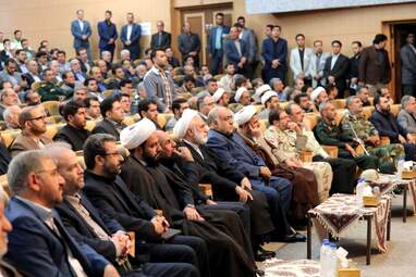 آیین تکریم و معارفه روسای کل پیشین و جدید دادگستری استان کرمانشاه با حضور حجت الاسلام اژه ای معاون اول رئیس قوه قضائیه و مهندس بازوند استاندار کرمانشاه