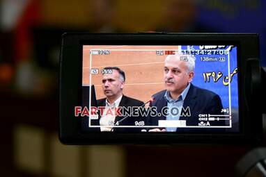 نشست خبری رییس سازمان صنعت معدنو تجارت و رییس اتاق بازرگانی کرمانشاه