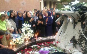 عکس/ مراسم یادبود مریم میرزاخانی در خانه ریاضیات تهران