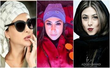 آزاده صمدی خود شیفته شد/ یک روز تیپ های خفن یک روز چفیه برگردن/ با خودت چند چندی خانم ؟! + عکس عجیب