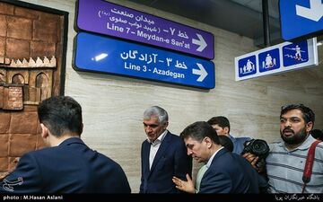 بازگشایی بخش میانی خط ۷ مترو تهران به روایت تصویر 