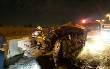 تصادف مرگبار چند خودرو در نوشهر