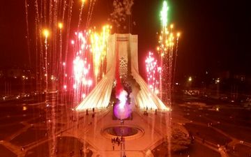 
تهران به رنگ جام جهانی در آمد