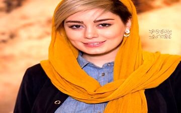 تیپ زرد و متفاوت سحر قریشی در سینما+عکس