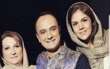 تیپ نیما کرمی در کنار همسر و مادرش