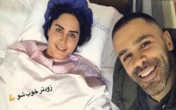عکس/ عیادت صمیمی سیروان خسروی از الناز شاکردوست