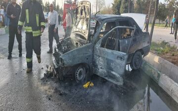 
نجات ۴ سرنشین خودرو حادثه دیده سه راهی قزانچی