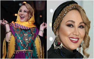 بهنوش بختیاری بدون حجاب با موهای بلوند / بهنوش خانم لطفاً به خودت بیا + عکس شرم آور