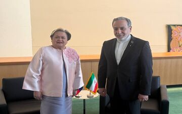 دیدار وزیر امور خارجه ایران و فیلیپین در حاشیه مجمع عمومی سازمان ملل