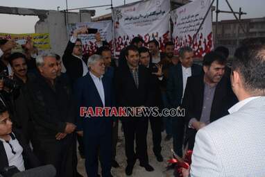 گزارش تصویری از کلنگ زنی مجتمع فرهنگی ورزشی سرپل ذهاب توسط مدیرعامل بانک شهر