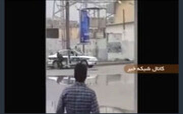 لحظه شهادت مامور پلیس وسط شهر شادگان