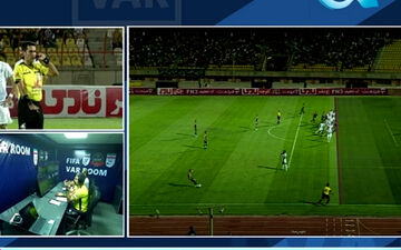گل دوم شمس‌آذر به دلیل آفساید توسط VAR مردود شد!
