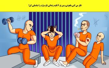 معمای زندانی تازه وارد: آزمون هوش در ۶ ثانیه!
