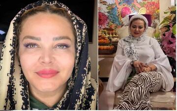 تیپ عجیب و جدید بهاره رهنما مثل همیشه جنجالی شد|بهاره رهنما در کنار مادرش