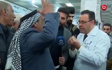 مرگ ناگهانی شهروند عراقی در مصاحبه زنده تلویزیونی