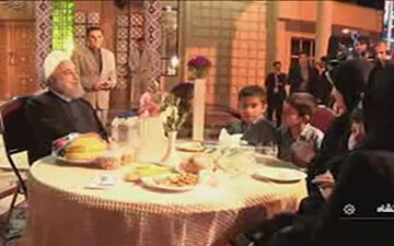 دیدار رئیس جمهور با زلزله‎زدگان کرمانشاه در شب سال تحویل +فیلم
