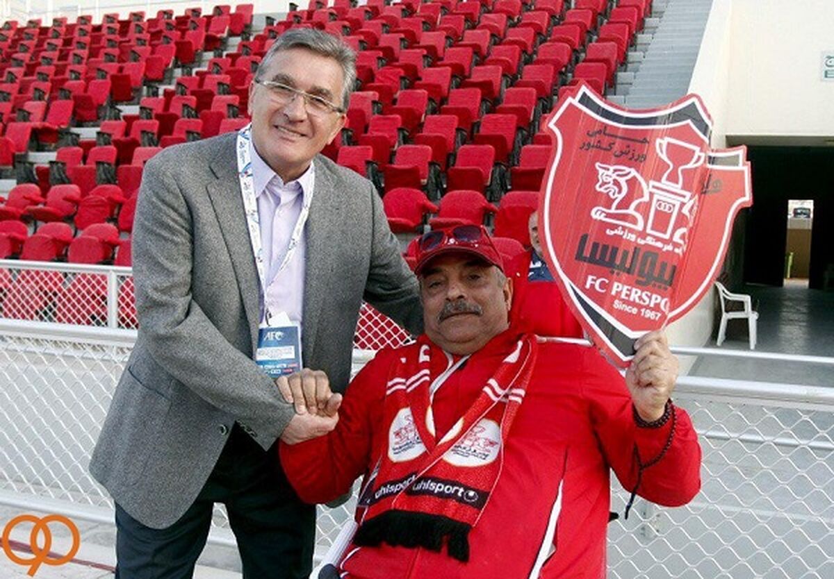 جانباز پرسپولیسی در ورزشگاه سلطان قابوس