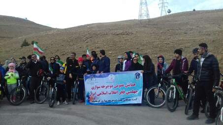 همایش دوچرخه‌سواری و کاشت درخت در ارتفاعات کرمانشاه 