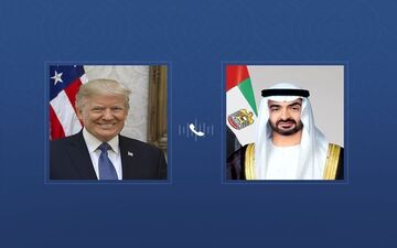 گفت‌وگوی تلفنی ترامپ و بن زاید درباره مسائل خاورمیانه