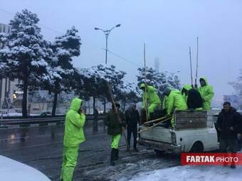 برف در تهران