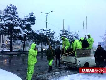 برف در تهران