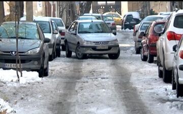 یخبندان تهران، پنج روز پس از بارش برف + فیلم