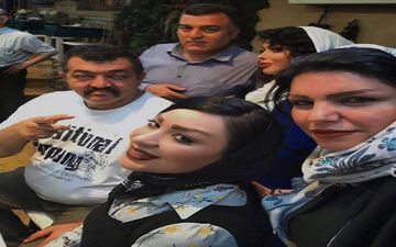  شقایق دلشاد در رستوران احمد ایراندوست