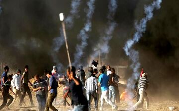 زخمی شدن دو فلسطینی به ضرب گلوله نظامیان صهیونیست در مرز غزه