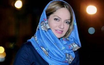  ژست "مهناز افشار" در کنار "نوید محمد زاده" در اختتامیه جشنواره