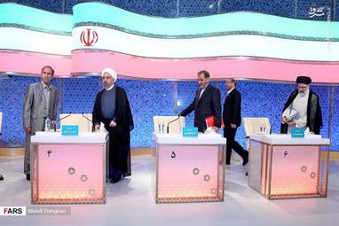 پشت صحنه آخرین مناظره کاندیداها + تصاویر