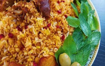 پلو شاه عباسی رو این طوری درست کن / طعمش بی نظیر است حتما امتحان کن!