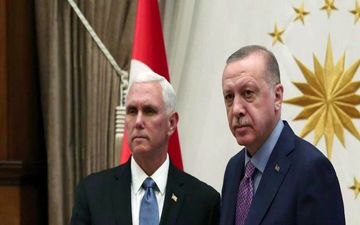میدل‌ایست‌آی: اردوغان و پنس بر سر آتش‌بس‌ موقت در سوریه موافقت کردند