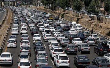 یکشنبه 16 آذر/ترافیک سنگین در بزرگراه‌های اصفهان