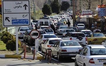  جاده چالوس قفل شد ! 