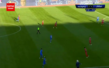 گل اول استقلال به پرسپولیس + فیلم