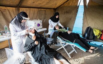 دانشجویان جهادگر علوم پزشکی کرمانشاه به مناطق زلزله‌زده سرپل‌ذهاب اعزام شدند