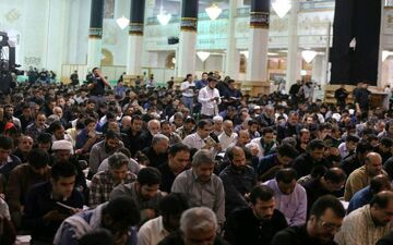 مراسم شب قدر در حرم حضرت معصومه (س) + تصاویر