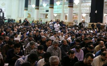مراسم شب قدر در حرم حضرت معصومه (س) + تصاویر