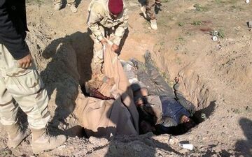 کشف گور دسته جمعی نیروهای داعش در غرب موصل