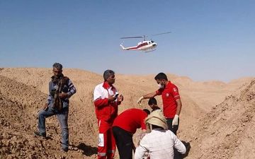 جوان دره شهری از حادثه سقوط در ارتفاعات روستای شیخ مکان نجات یافت
