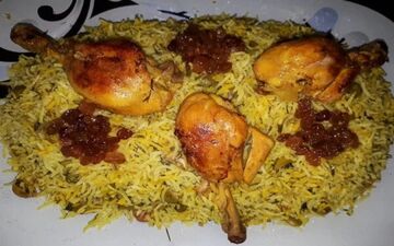 غذایی فوق العاده خوش عطر و با طعمی بی نظیر | آموزش پخت کته سبزی پلو با مرغ