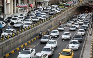 وضعیت ترافیک معابر و بزرگراه‌های پایتخت در پنجمین روز بهمن